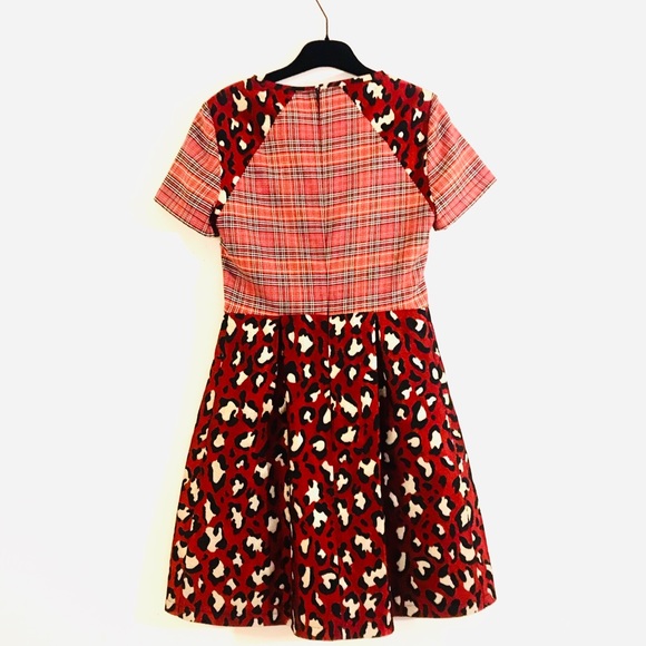I’m Isola Marras Mixed Pattern Saffron Red Mini Dress - Picture 3 of 16